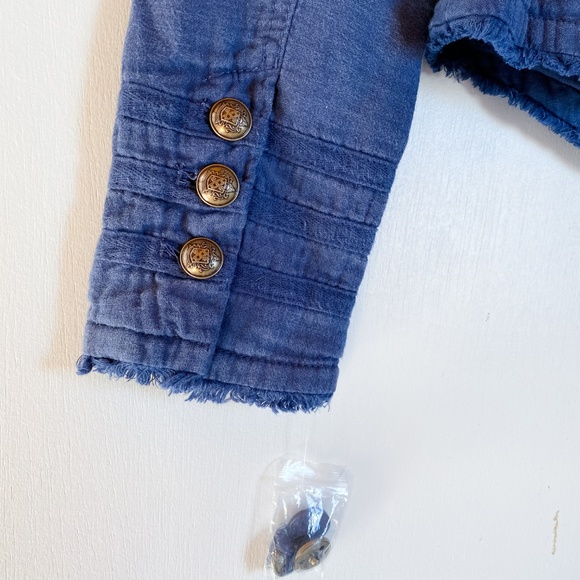 Free People Night Sky Cadet Military Crop Jacket - Picture 7 of 7